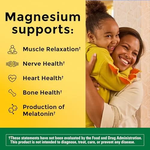 Nature Made Magnesium 250 mg Softgels, 90 Count (Pack of 1) | Supports Muscle Relaxation & Nerve Health thumbnail 2