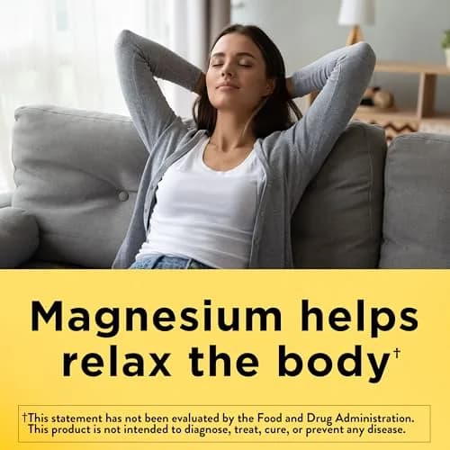 Nature Made Magnesium 250 mg Softgels, 90 Count (Pack of 1) | Supports Muscle Relaxation & Nerve Health thumbnail 3