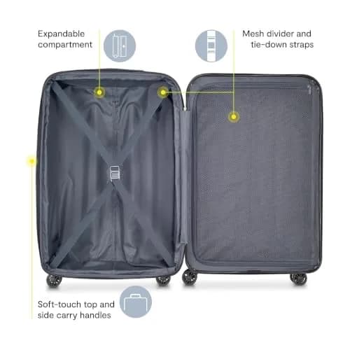 DELSEY PARIS Helium Aero 21 Inch Carry-On Luggage Brick Red | Lightweight Hard Shell with TSA Lock thumbnail 3