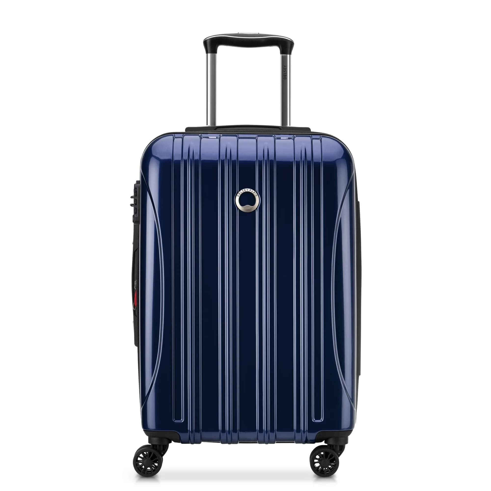 DELSEY PARIS Helium Aero 21 Inch Carry-On Luggage Blue Cobalt | Lightweight Polycarbonate Suitcase with TSA Lock — Blue Cobalt