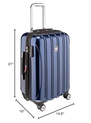 DELSEY PARIS Helium Aero 21 Inch Carry-On Luggage Blue Cobalt | Lightweight Polycarbonate Suitcase with TSA Lock thumbnail 9