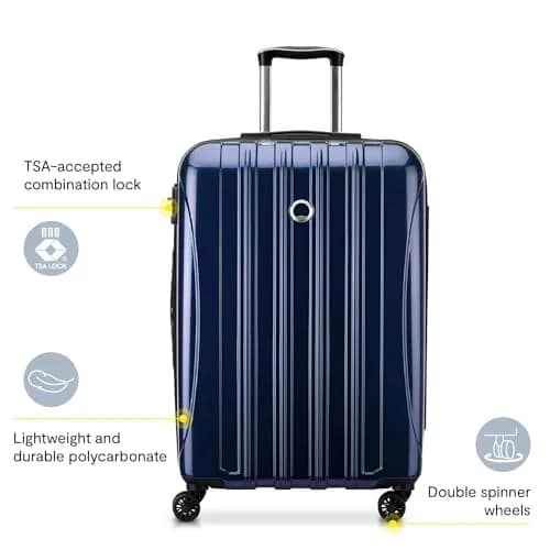 DELSEY PARIS Helium Aero 21 Inch Carry-On Luggage Blue Cobalt | Lightweight Polycarbonate Suitcase with TSA Lock thumbnail 2