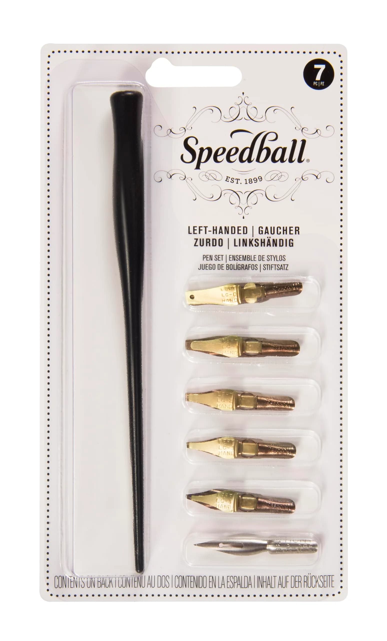 Speedball C-Series Lettering Pen Set Left-Handed with 6 Nibs | Calligraphy & Script Art - main product image