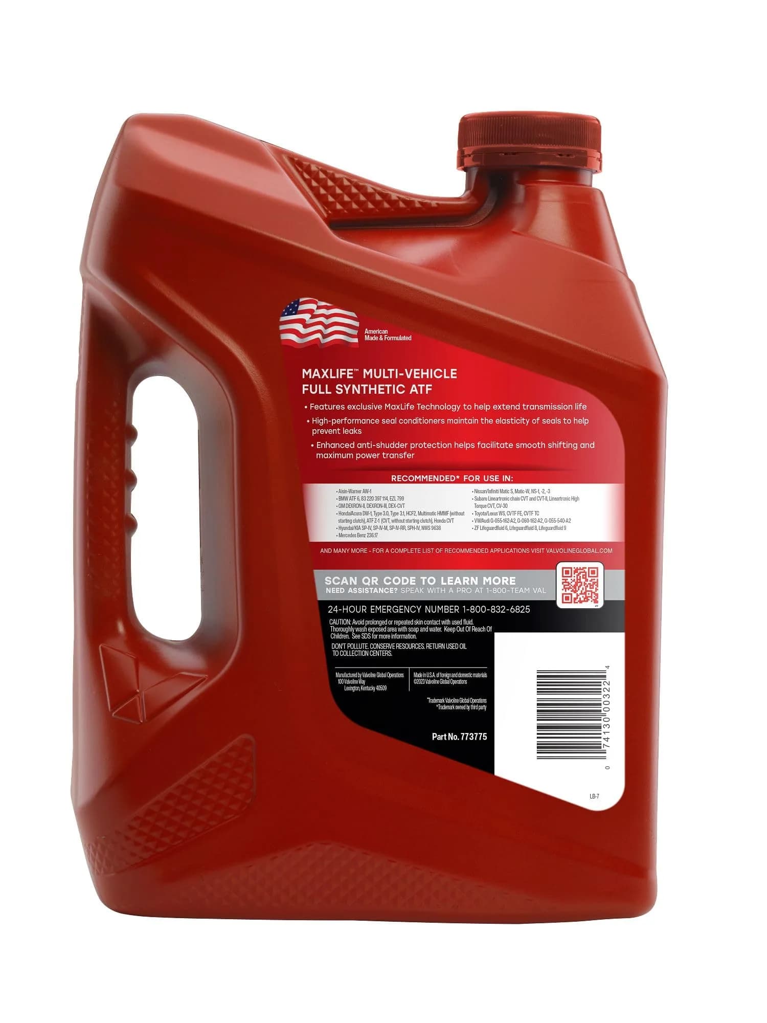 Valvoline MaxLife Multi-Vehicle Full Synthetic ATF 3.78 L (1 Gallon) | Smooth Shifting & Extended Transmission Life - view 2