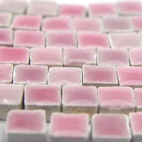 ALEA Mosaic Micro Mosaic Tiles 5x5mm (3/16 inch) 1000 pcs Purple Red | Glazed Ceramic Craft Tiles thumbnail 1
