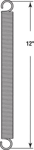 PRIME-LINE SP 9637 Extension Spring 12 Inch (30.48 cm) | Heavy Duty Spring Steel for Garage Doors & Appliances thumbnail 2