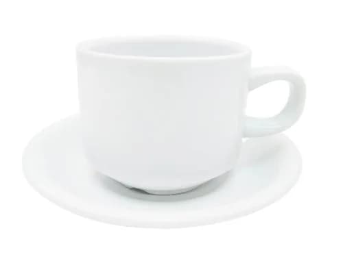 CAC China RCN-2 Clinton Rolled Edge 6-Inch Super White Porcelain Saucer | Durable & Trendy for Hospitality (70-120 chars) thumbnail 3