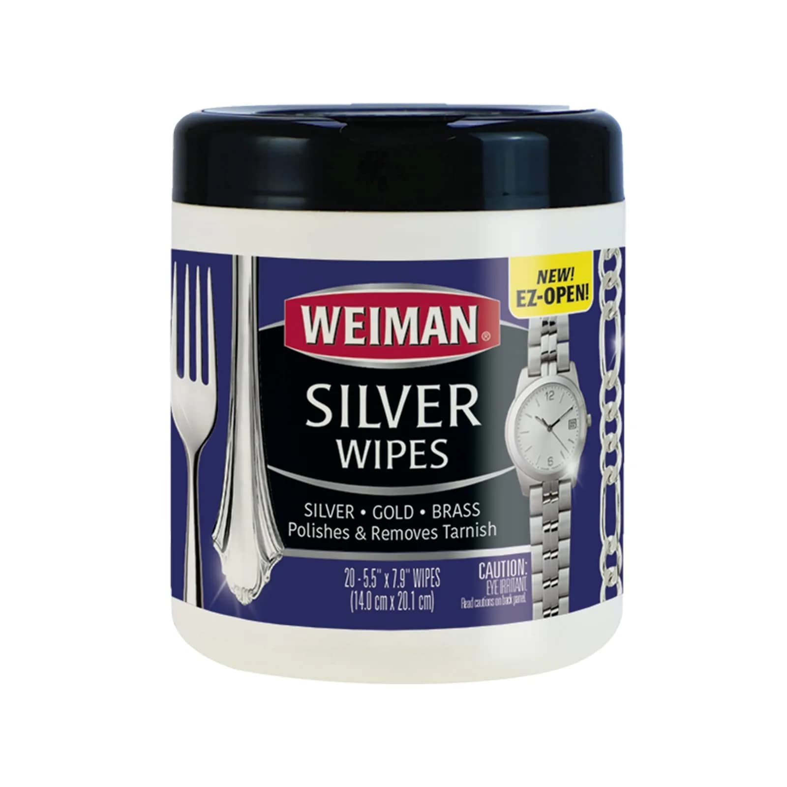 Weiman Jewelry Polish Cleaner Wipes 20 Count | Tarnish Remover for Silver Gold Brass Copper Aluminum - main product image