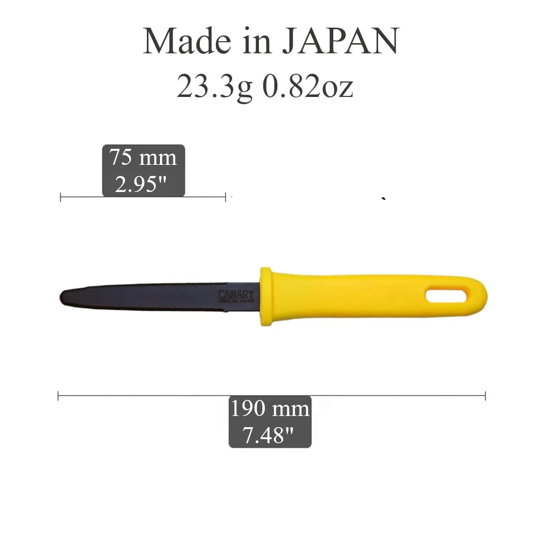 CANARY Cardboard Cutter Utility Knife 19 cm (7.5") | Non-Stick Coated Blade for Boxes & Packages - view 2