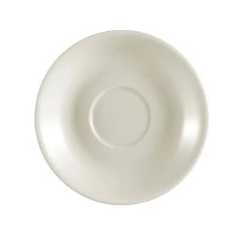 CAC China REC-36 Rolled Edge 4-1/2-Inch Stoneware Saucer | Modern American White, Box of 36 thumbnail 1