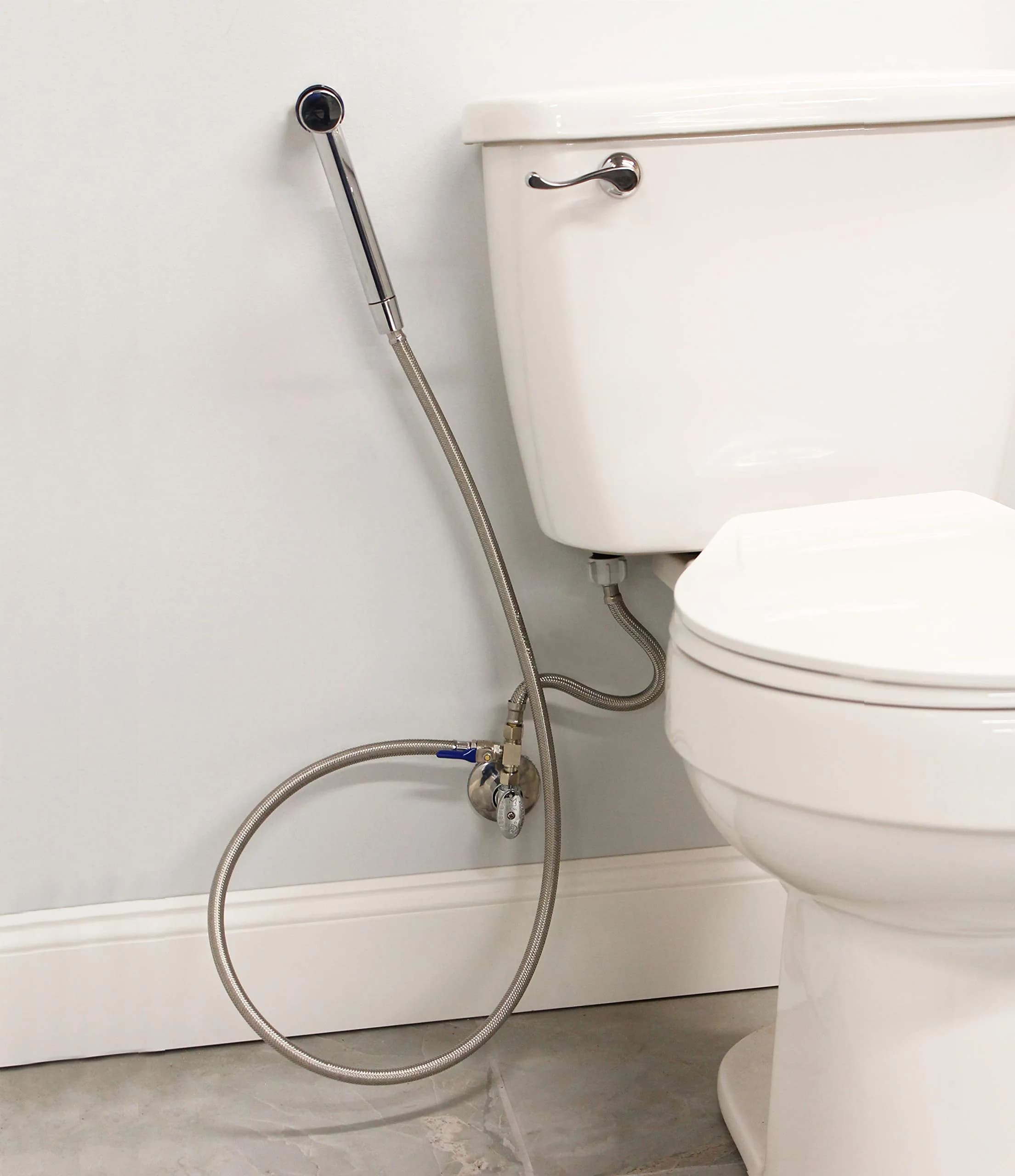 Plumb Pak PP838-1 Personal Hygiene System Handheld Bidet | Easy Toilet Attachment, Chrome Finish - main product image