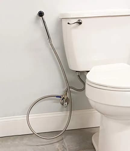 Plumb Pak PP838-1 Personal Hygiene System Handheld Bidet | Easy Toilet Attachment, Chrome Finish thumbnail 1