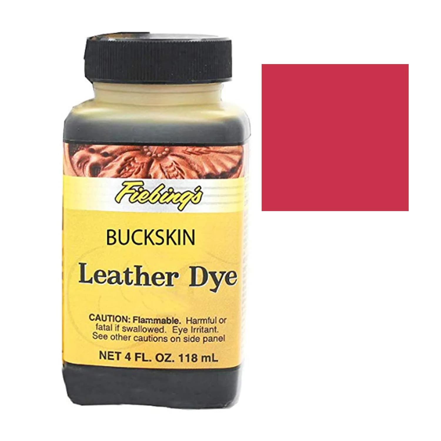 Fiebing's Leather Dye Cordovan Red 118ml (4 fl oz) - Alcohol-Based Penetrating Dye for Leather & Wood - view 2