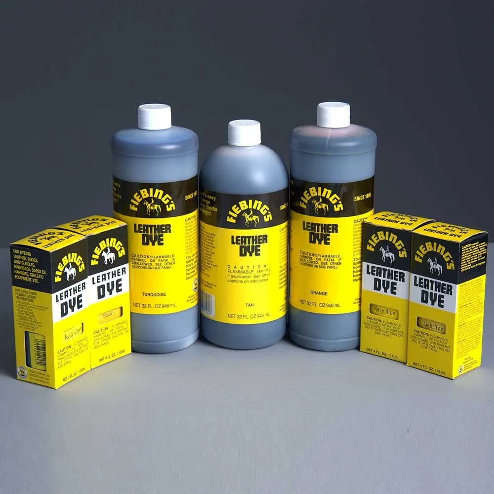 Fiebing's Leather Dye 118ml (4 fl oz) - Alcohol-Based Penetrating Dye in Navy Blue - main product image