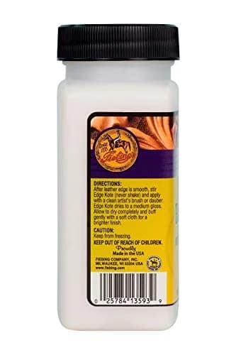 Fiebing's Edge Kote Neutral 4 Fl Oz (118 ml) | Water-Resistant Leather Edge Paint for Crafts thumbnail 2