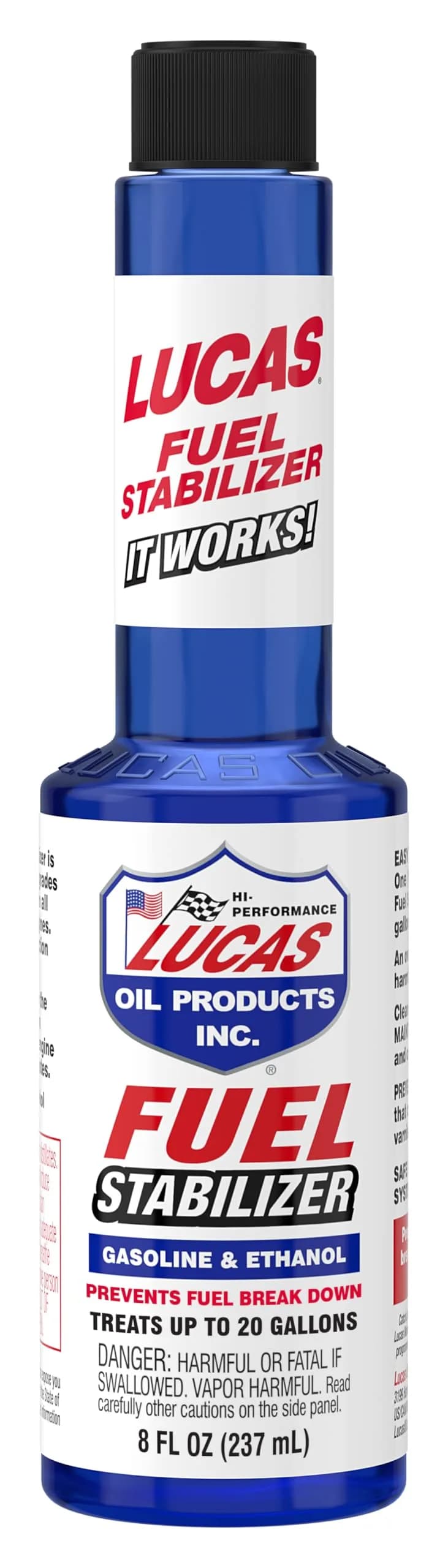 Lucas Oil Fuel Stabilizer 8 Ounce (Pack of 12) | Prevents Gasoline Break Down During Storage — Pack of 12