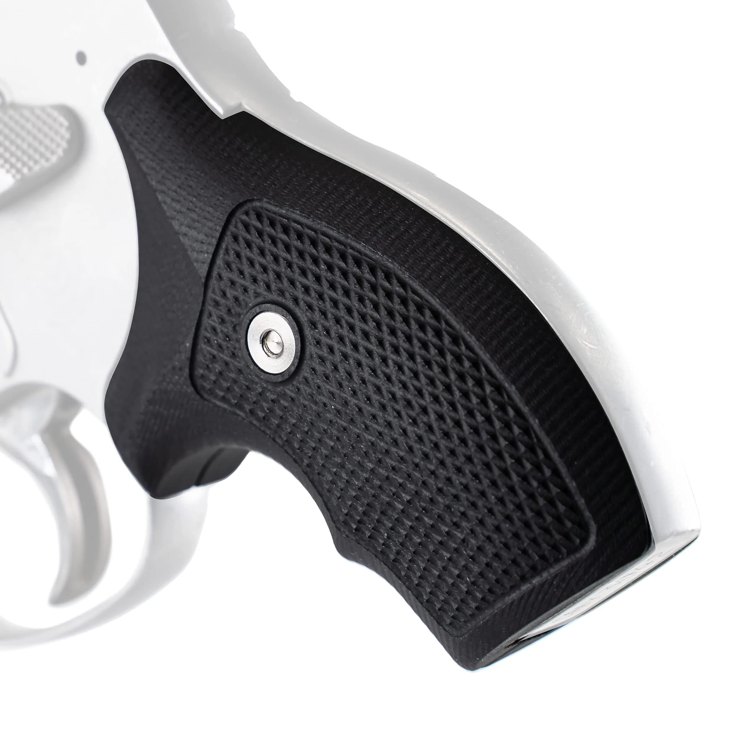 VZ Grips Smith & Wesson J-Frame Tactical Diamond Gun Grip | Superior Control & Comfort, Made in USA — Black Cherry