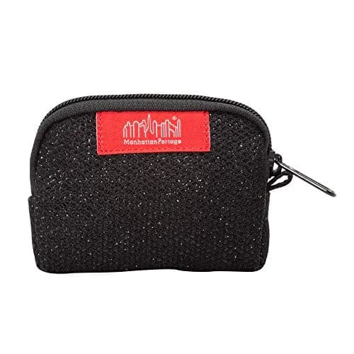 Manhattan Portage Coin Purse Midnight Water Resistant Compact Wallet | Secure Zipper Closure (Black) thumbnail 3