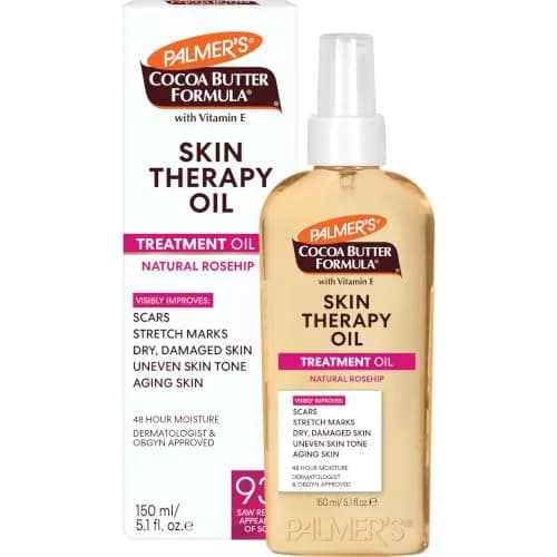 Palmer's Skin Therapy Rosehip Body Oil 151ml (5.1 Fl Oz) | Cocoa Butter Formula for Scars & Stretch Marks — 5.1 Fl Oz