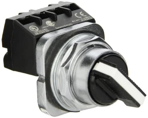 SIEMENS Heavy Duty Selector Switch Unit, Water & Oil Tight, 2 Positions, Short Lever, Maintained Operation, 1NO Contact Blocks | Industrial Control thumbnail 1