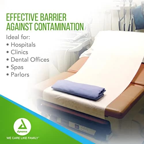 Dynarex Table Paper, Crepe, 18" x 125 ft., Pack of 12 | High-Quality Exam Table Cover for Medical & Massage Use thumbnail 4