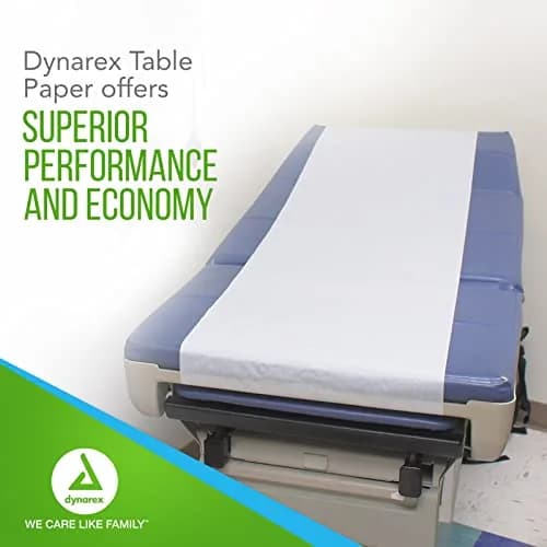 Dynarex Table Paper, Crepe, 18" x 125 ft., Pack of 12 | High-Quality Exam Table Cover for Medical & Massage Use thumbnail 5