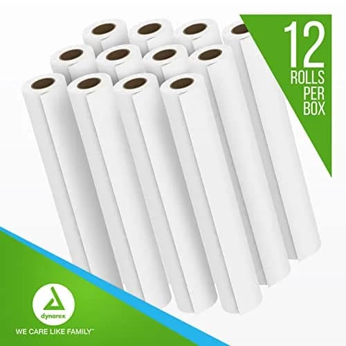 Dynarex Table Paper, Crepe, 18" x 125 ft., Pack of 12 | High-Quality Exam Table Cover for Medical & Massage Use thumbnail 6