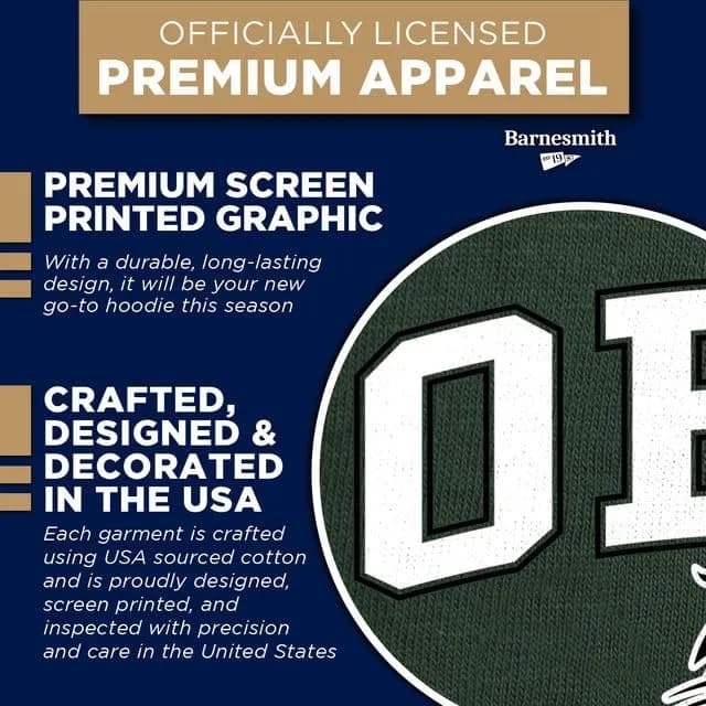 Barnesmith Ohio University Sweatshirt, Heritage, Hunter Green | NCAA Official College Apparel (Medium) thumbnail 7