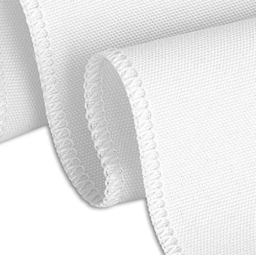 LTC LINENS Table Skirt White for 4 Feet Rectangular or 48 Inch Round Table | 14 ft Pleated Polyester Banquet Wedding thumbnail 2