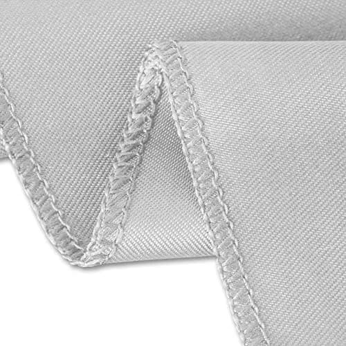 LTC LINENS Satin Tablecloth 60 x 126-Inch Silver | Elegant, All-Season Table Cover thumbnail 2