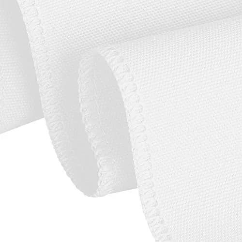 LTC LINENS 6 ft. Fitted Polyester Tablecloth White | Wrinkle-Resistant, Snug Fit for Banquet & Event Tables thumbnail 2
