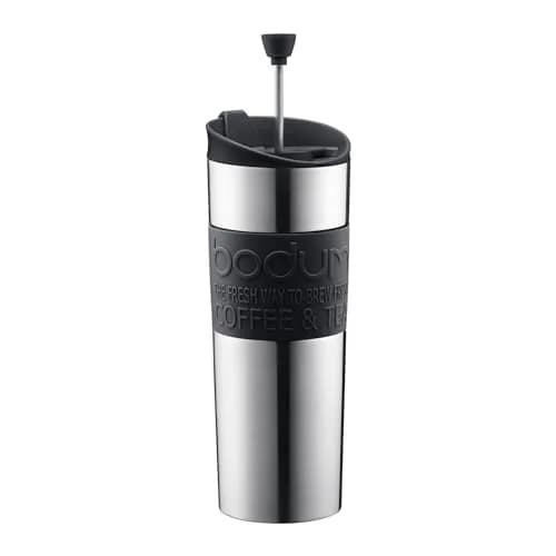 Bodum Travel Press French Press Coffee Maker 450ml (15oz) Black | Brews Coffee & Tea On The Go thumbnail 1