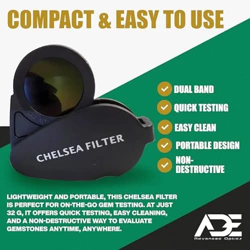 Ade Advanced Optics Chelsea Filter Professional Gemstone Tester for Emerald Aquamarine Blue Spinel Identification thumbnail 7