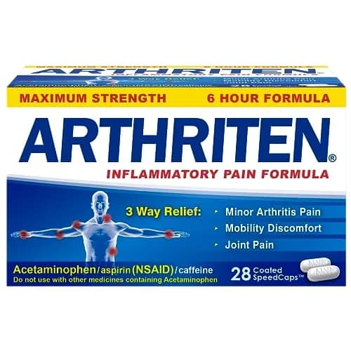 Arthriten Inflammatory Pain Formula Caplets 28 Count | Multi-Symptom Relief for Arthritis & Joint Pain thumbnail 1