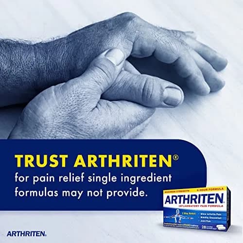 Arthriten Inflammatory Pain Formula Caplets 28 Count | Multi-Symptom Relief for Arthritis & Joint Pain thumbnail 4