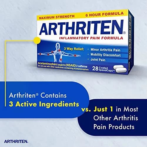 Arthriten Inflammatory Pain Formula Caplets 28 Count | Multi-Symptom Relief for Arthritis & Joint Pain thumbnail 2