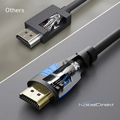 KabelDirekt 4K HDMI Cable 50ft | German Flexcore Technology for Ultra HD & Gaming thumbnail 4