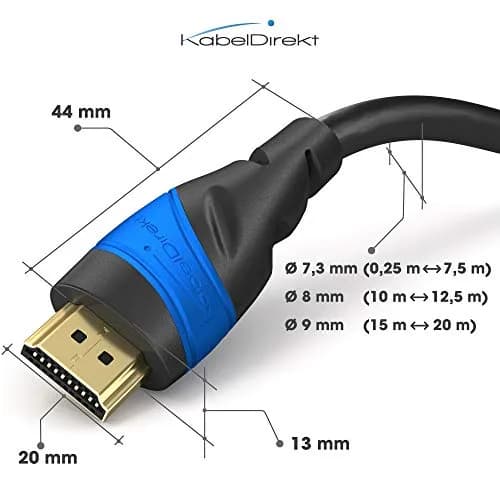 KabelDirekt 4K HDMI Cable 50ft | German Flexcore Technology for Ultra HD & Gaming thumbnail 5