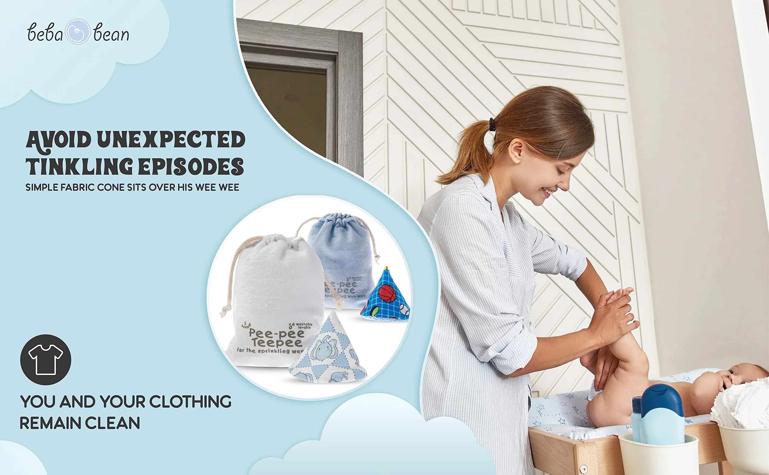 Beba Bean Pee-pee Teepee Digger Blue - Cello Bag thumbnail 4