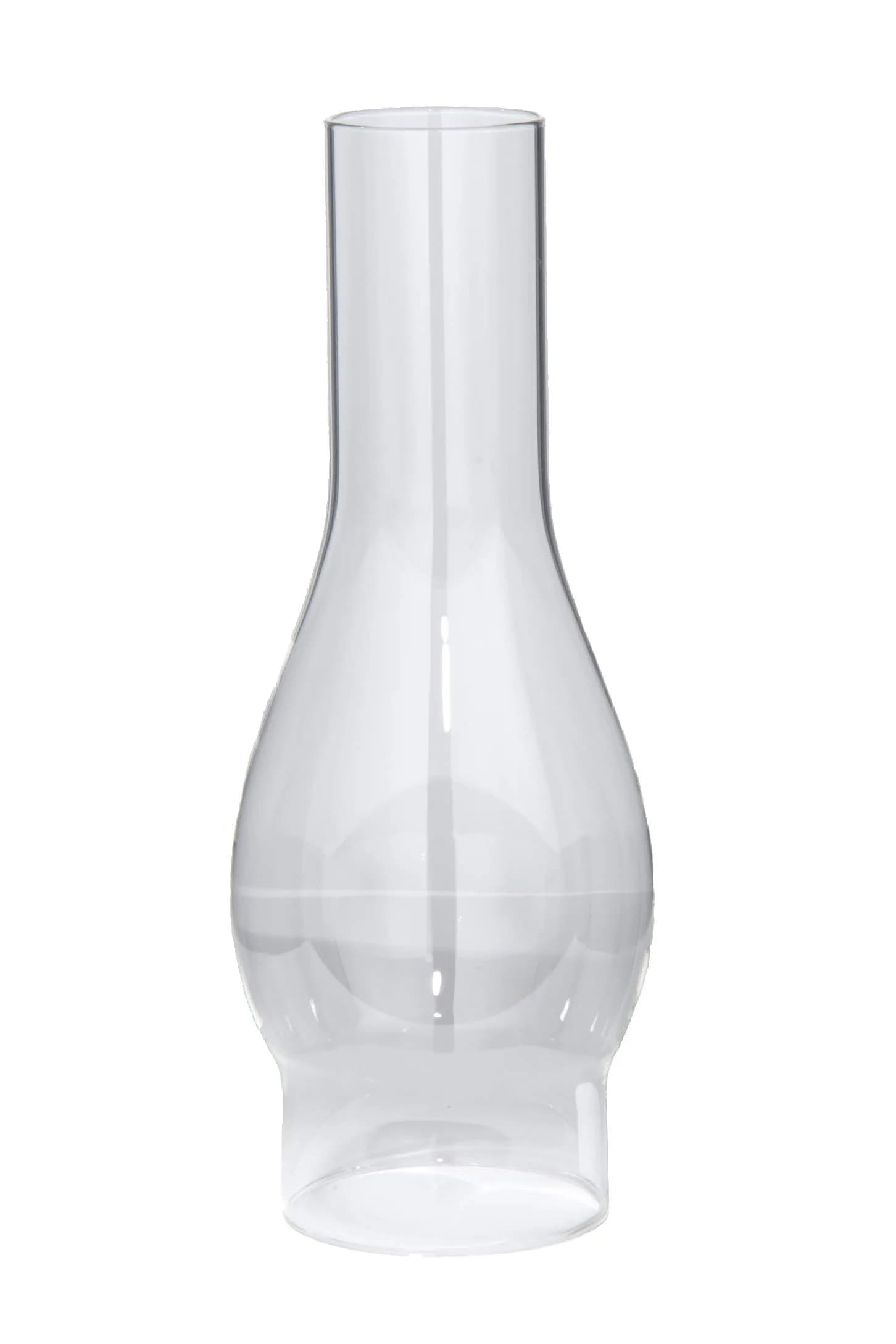 B&P Lamp 3 Inch by 10 Inch Clear Glass Oil Lamp Chimney | Vintage & Restoration - main product image