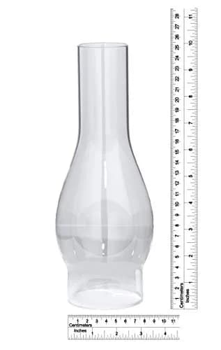 B&P Lamp 3 Inch by 10 Inch Clear Glass Oil Lamp Chimney | Vintage & Restoration thumbnail 2