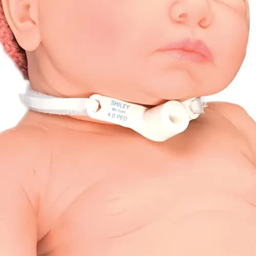 Posey Foam Trach Tie Small 23 cm (9 in) Neck Size | Pediatric Tracheostomy Tube Holder Pack of 12 thumbnail 1