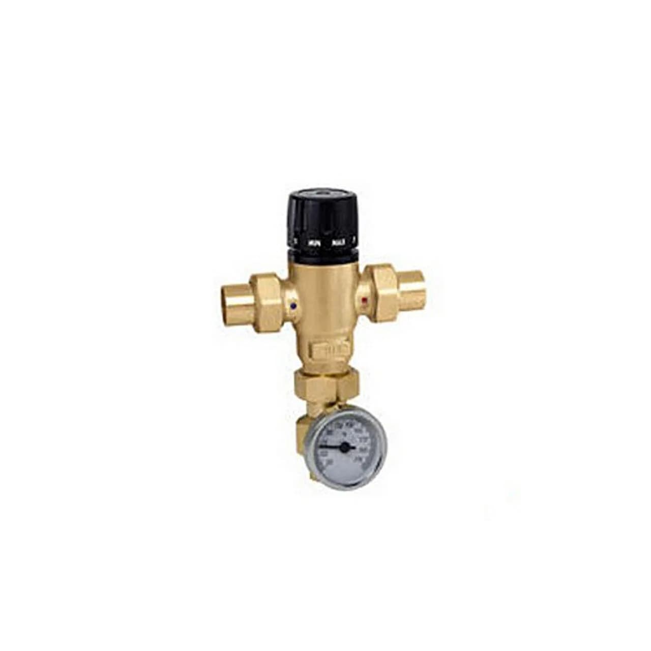 Caleffi 521519A Mixing Cal 3-Way Thermostatic Valve, Low-Lead Brass | Maintain Temperature & Pressure