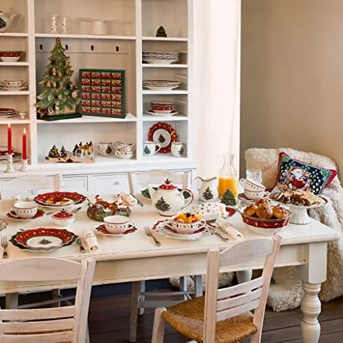 Villeroy & Boch Toy's Delight Breakfast Set for 2, Red 750ml (25.36 Fl Oz) | Festive Porcelain for Christmas Mornings thumbnail 2
