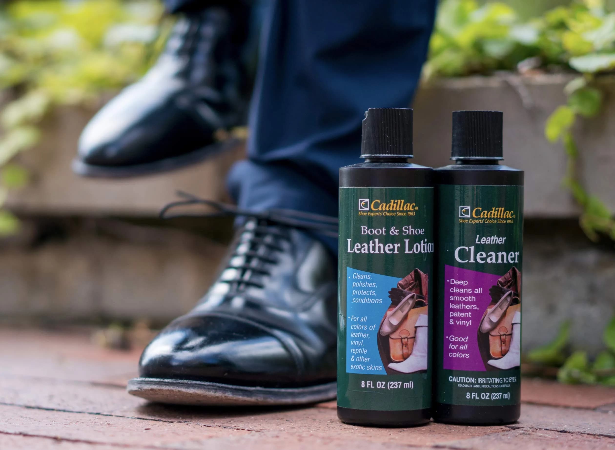 Cadillac Boot and Shoe Leather Lotion 8 Fl Oz (237 ml) | Cleans, Conditions, Protects, and Polishes Leather Footwear - view 5