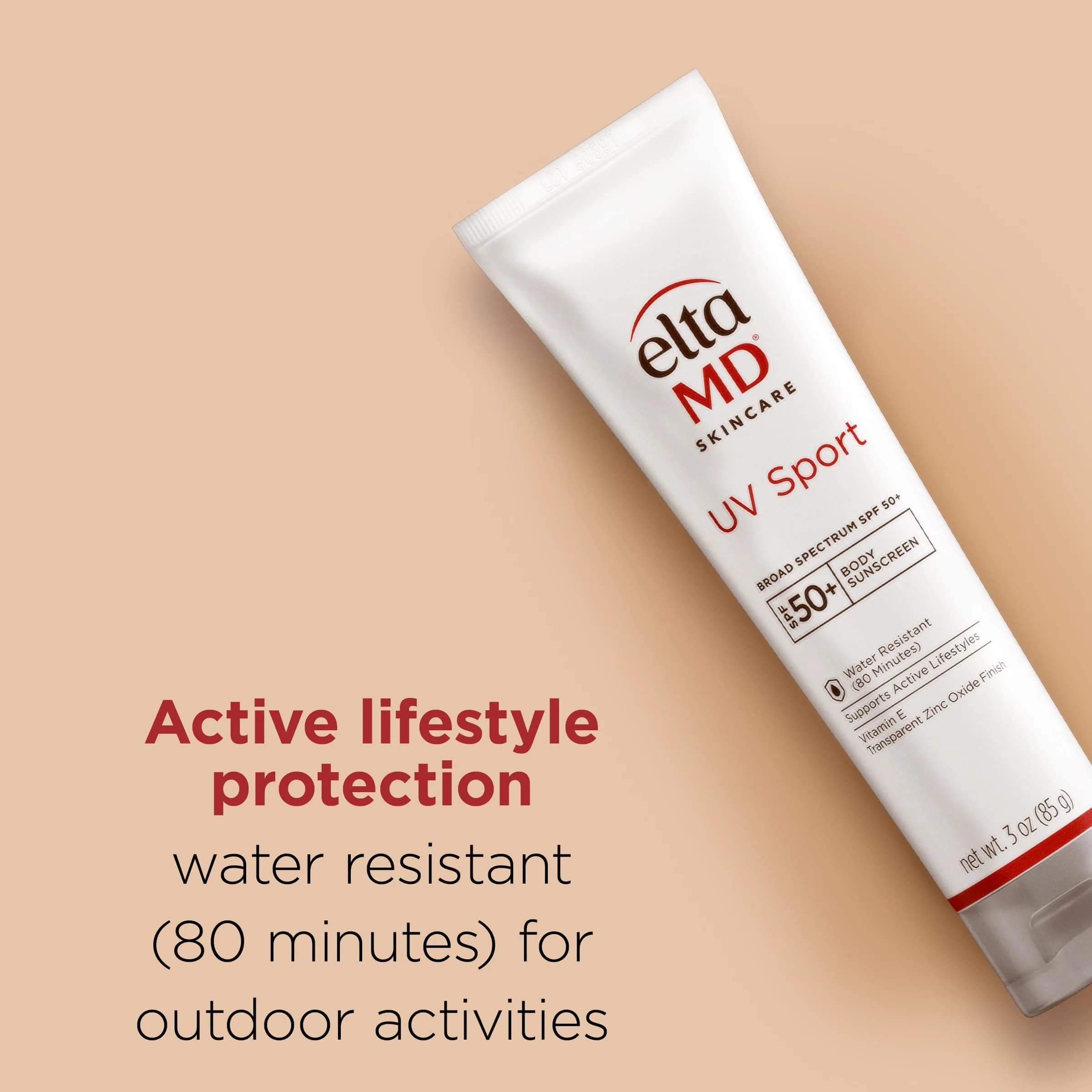 EltaMD UV Sport Sunscreen Lotion SPF 50 (3 oz) | Water & Sweat Resistant Face and Body Protection - view 2