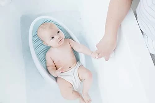 Angelcare Soft-Touch Baby Bath Support & Rinser Bundle, Aqua 0.75 kg (1.65 lb) | Ergonomic Design for Newborns thumbnail 6