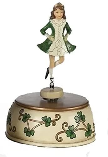 Roman Musical Irish Dancer Figurine 17.8cm (7") | Plays 'That's an Irish Lullaby' thumbnail 1