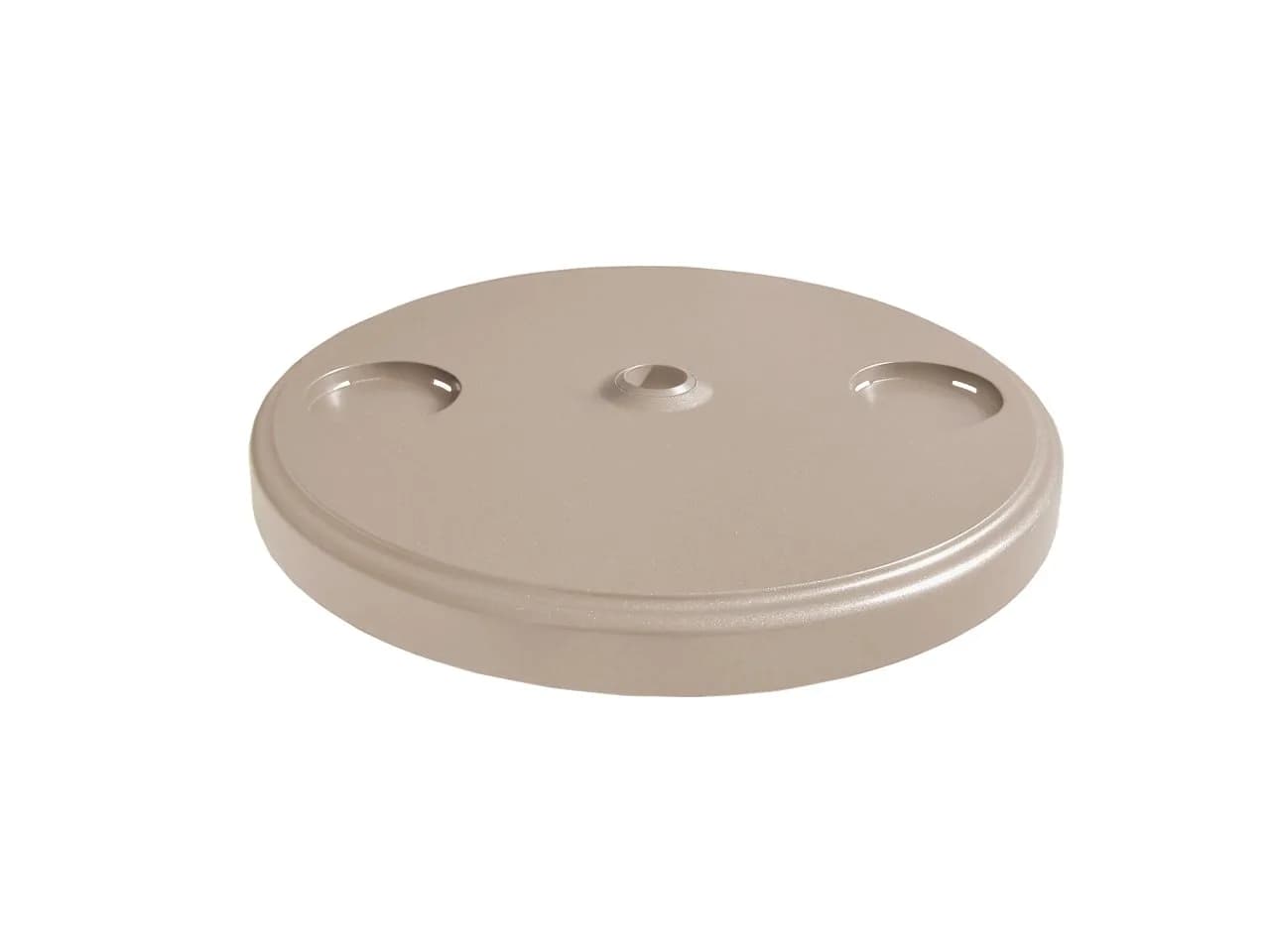 Shademobile RU22-6075 Accessory Table, Sand | 21-inch Round Resin Surface at Seating Height