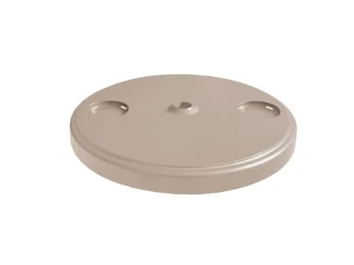 Shademobile RU22-6075 Accessory Table, Sand | 21-inch Round Resin Surface at Seating Height thumbnail 1